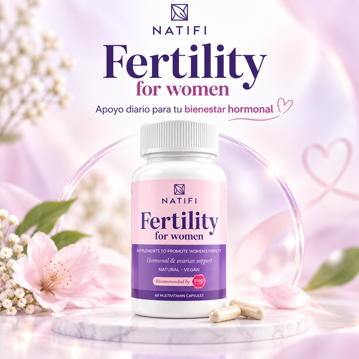 Fertility For Women™ - Equilibra tus hormonas, reduce el estrés y fortalece tu sistema reproductivo