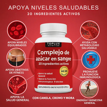 Blood Sugar – regula tus niveles de azúcar y mejora tu energía - OFERTA 2X1